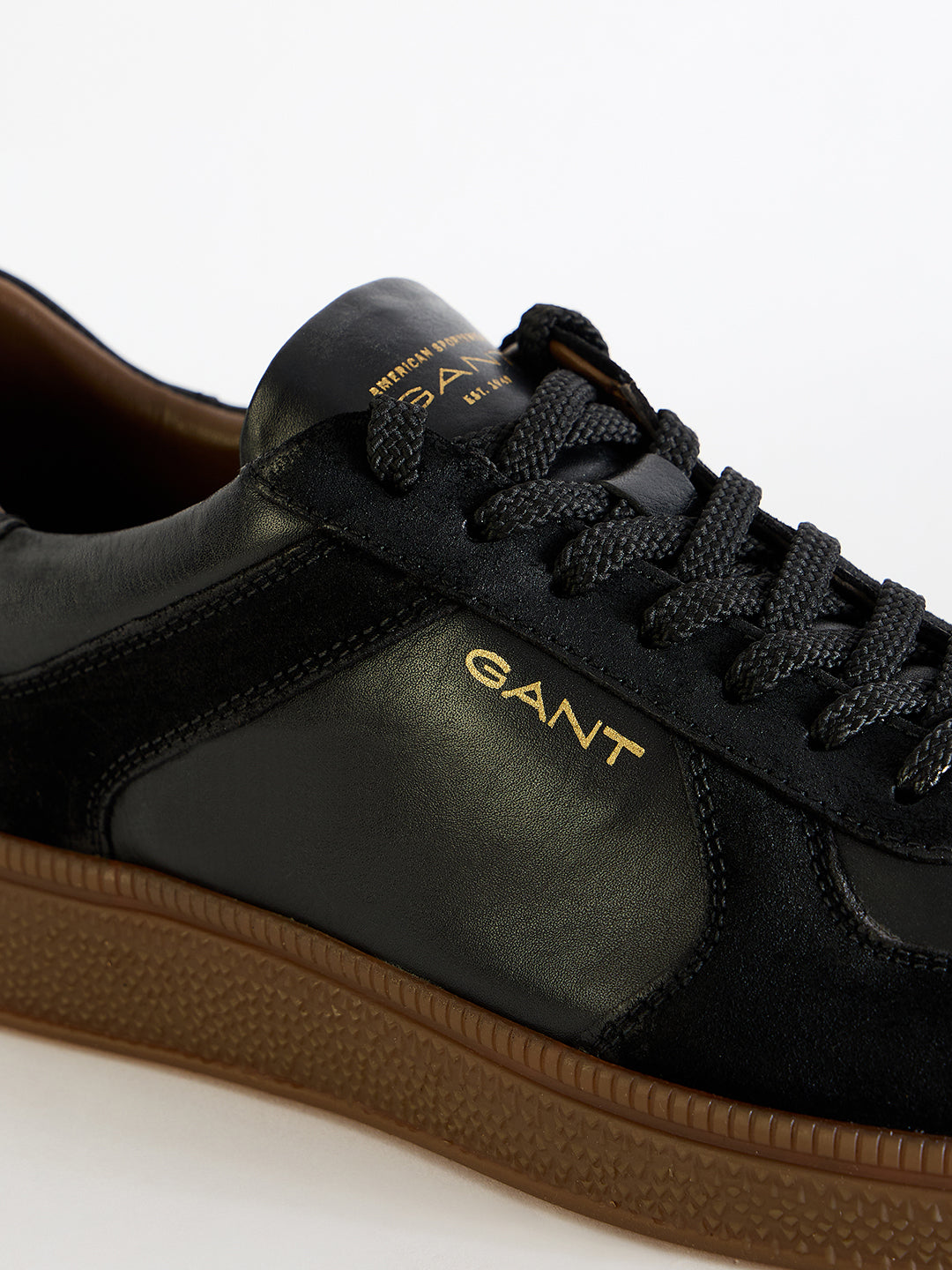 Gant Men Black  Color-Blocked Lace-Up Round Toe Sneakers