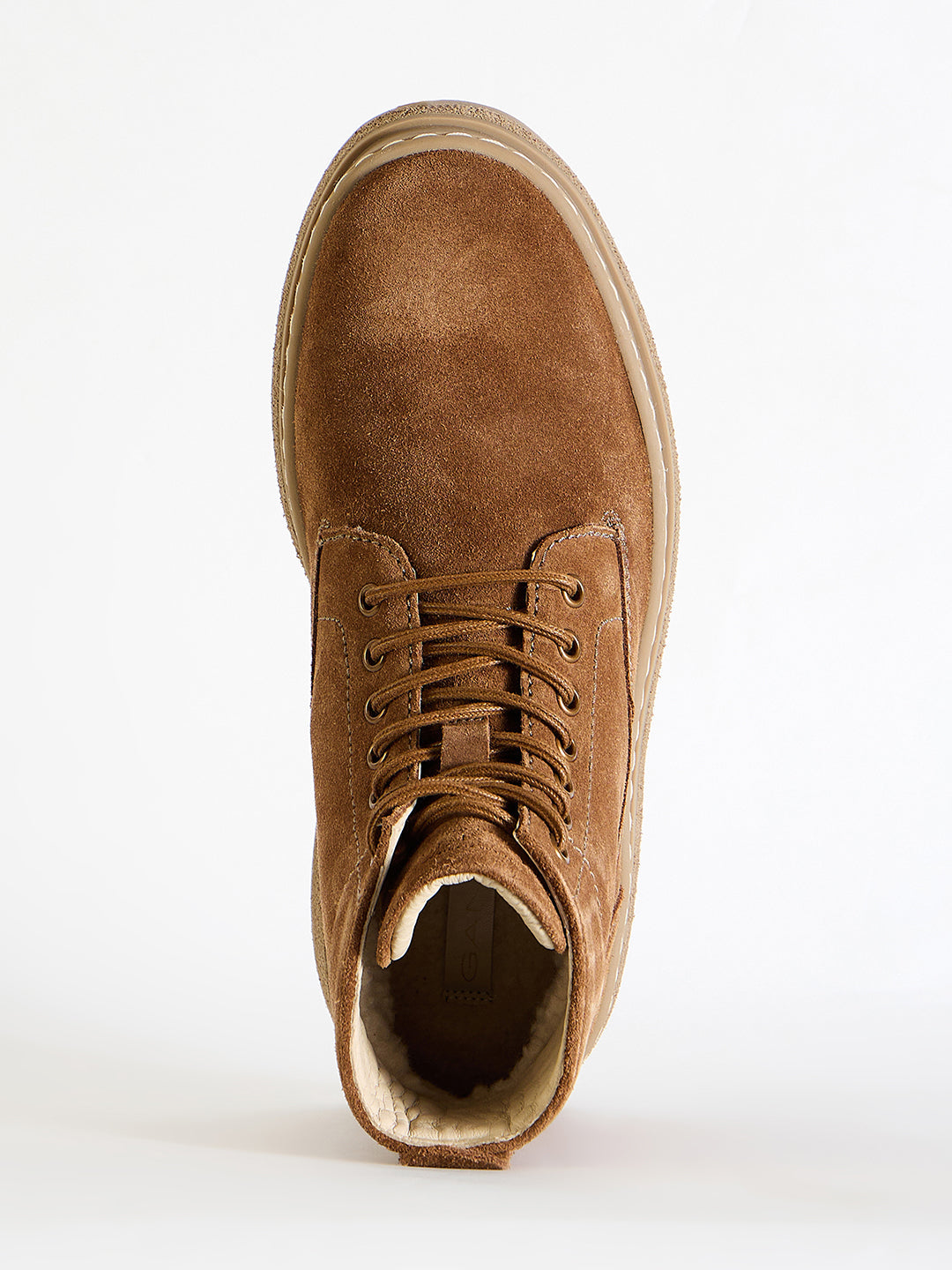 Gant Men Brown Solid Lace-Up Round Toe Boots