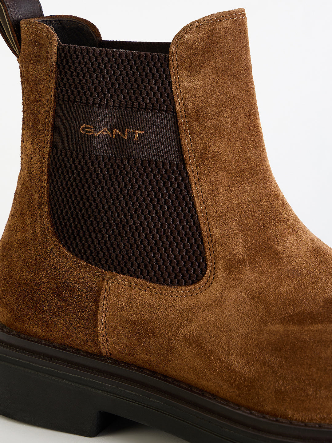 Gant Men Brown Solid Slip-On Round Toe Boots