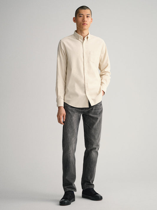 Gant Cream Regular Fit Shirt