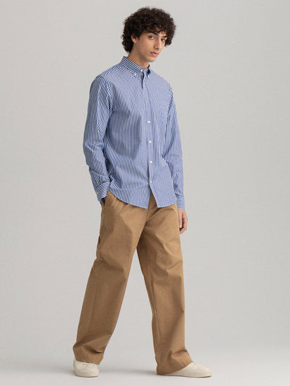 Gant Blue Striped Regular Fit Shirt