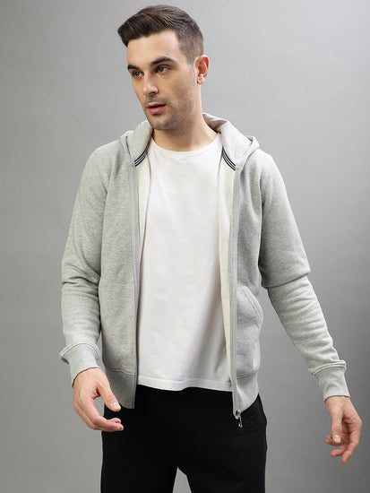 Gant Men Solid Hooded Full Sleeves Sweatshirt