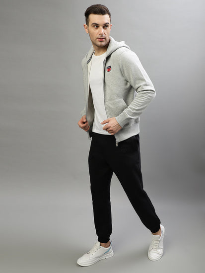 Gant Men Solid Hooded Full Sleeves Sweatshirt