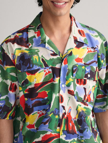 Gant Multicolor Fashion Printed Relaxed Fit Shirt