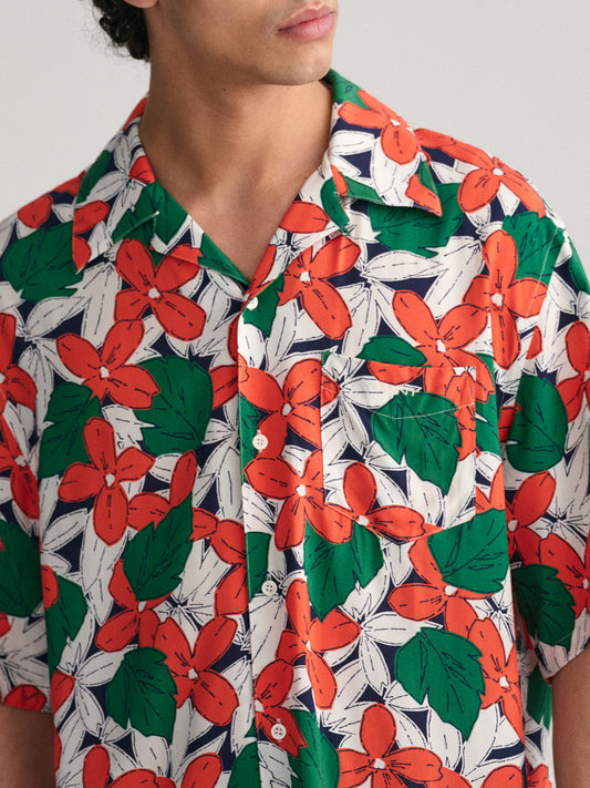 Gant Multicolor Fashion Floral Print Relaxed Fit Shirt