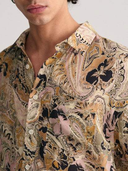 Gant Multicolor Fashion Printed Oversized Shirt