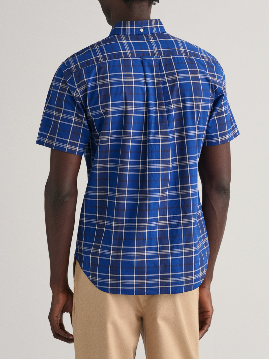 Gant Blue Fashion Checked Regular Fit Shirt