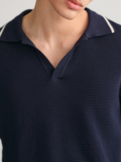 Gant Men Blue Solid Sweater