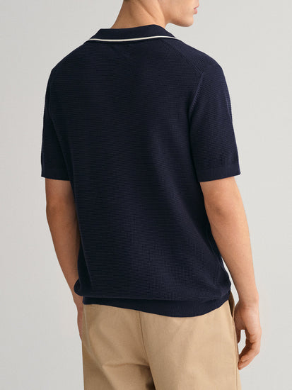 Gant Men Blue Solid Sweater