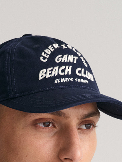 Gant Men Blue Solid Cap