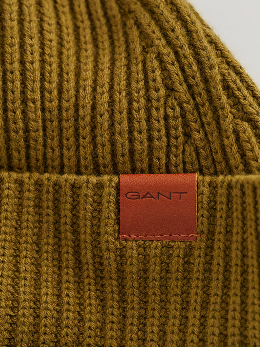 Gant Men Green Solid Beanie