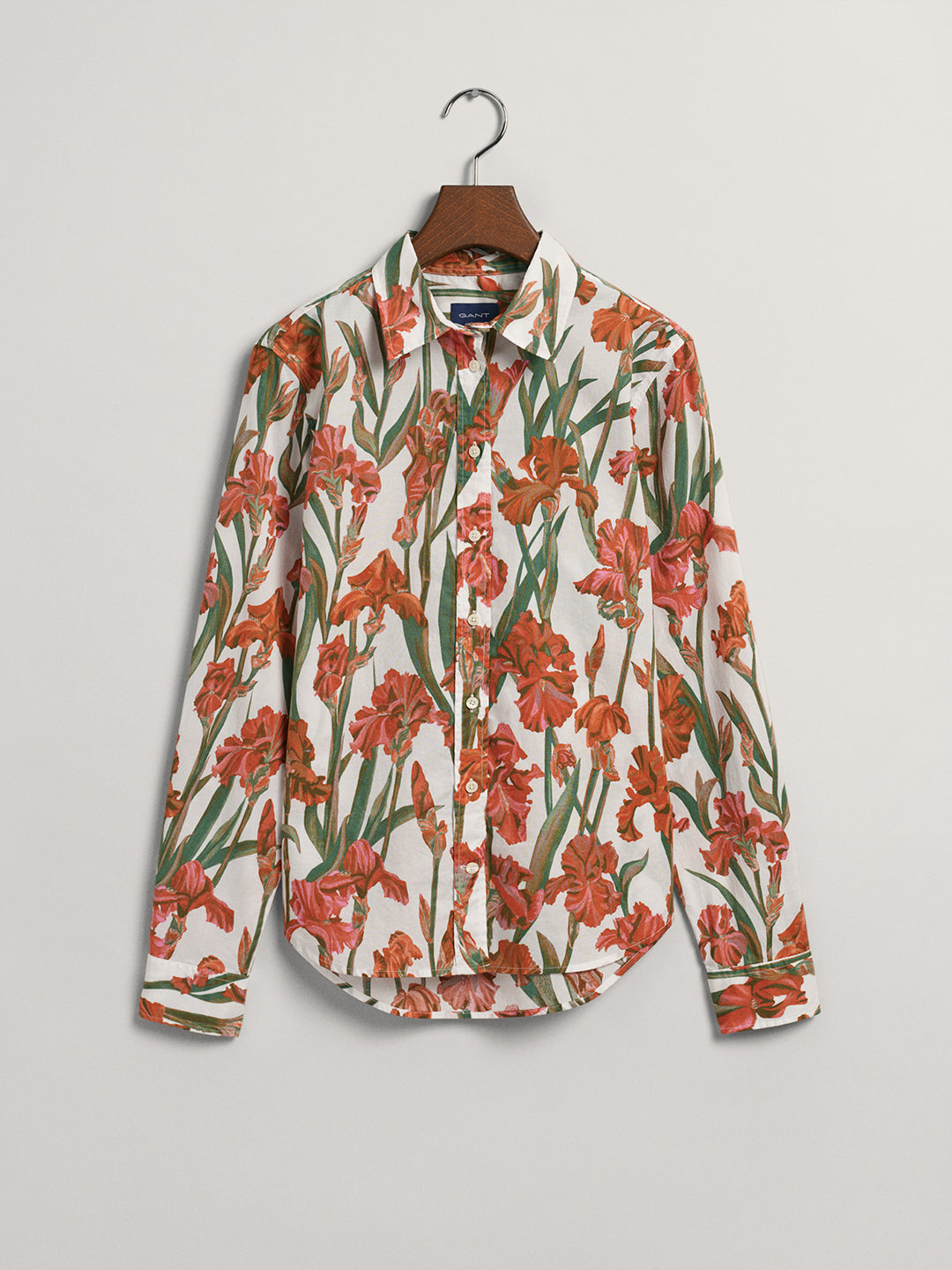 Gant Eggshell Preppy Floral Print Regular Fit Shirt