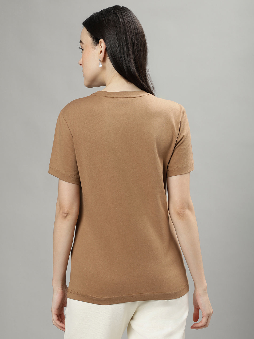 Gant Brown Fashion Logo Regular Fit T-Shirt