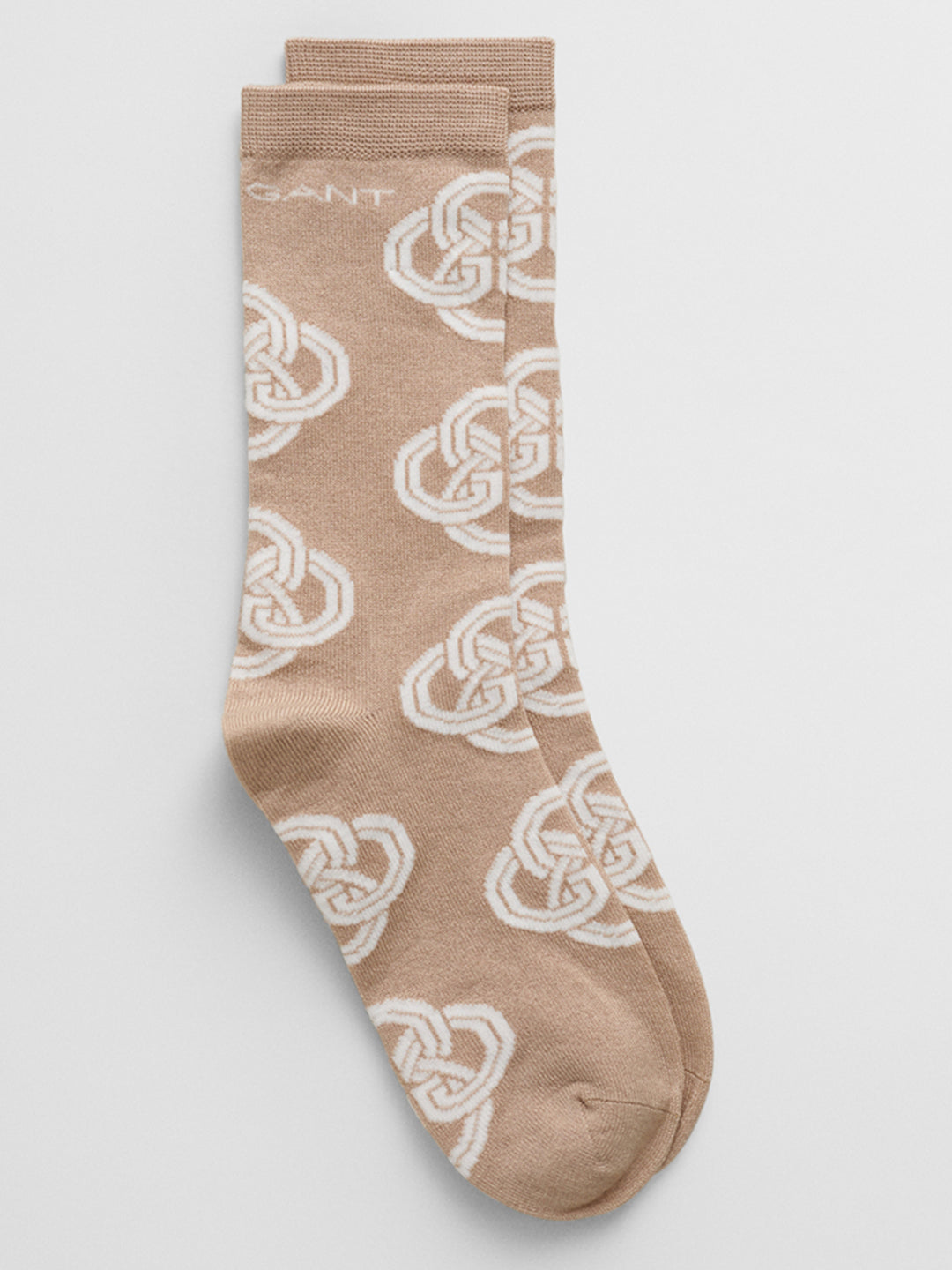 Gant Women Beige Patterned Calf Length Socks