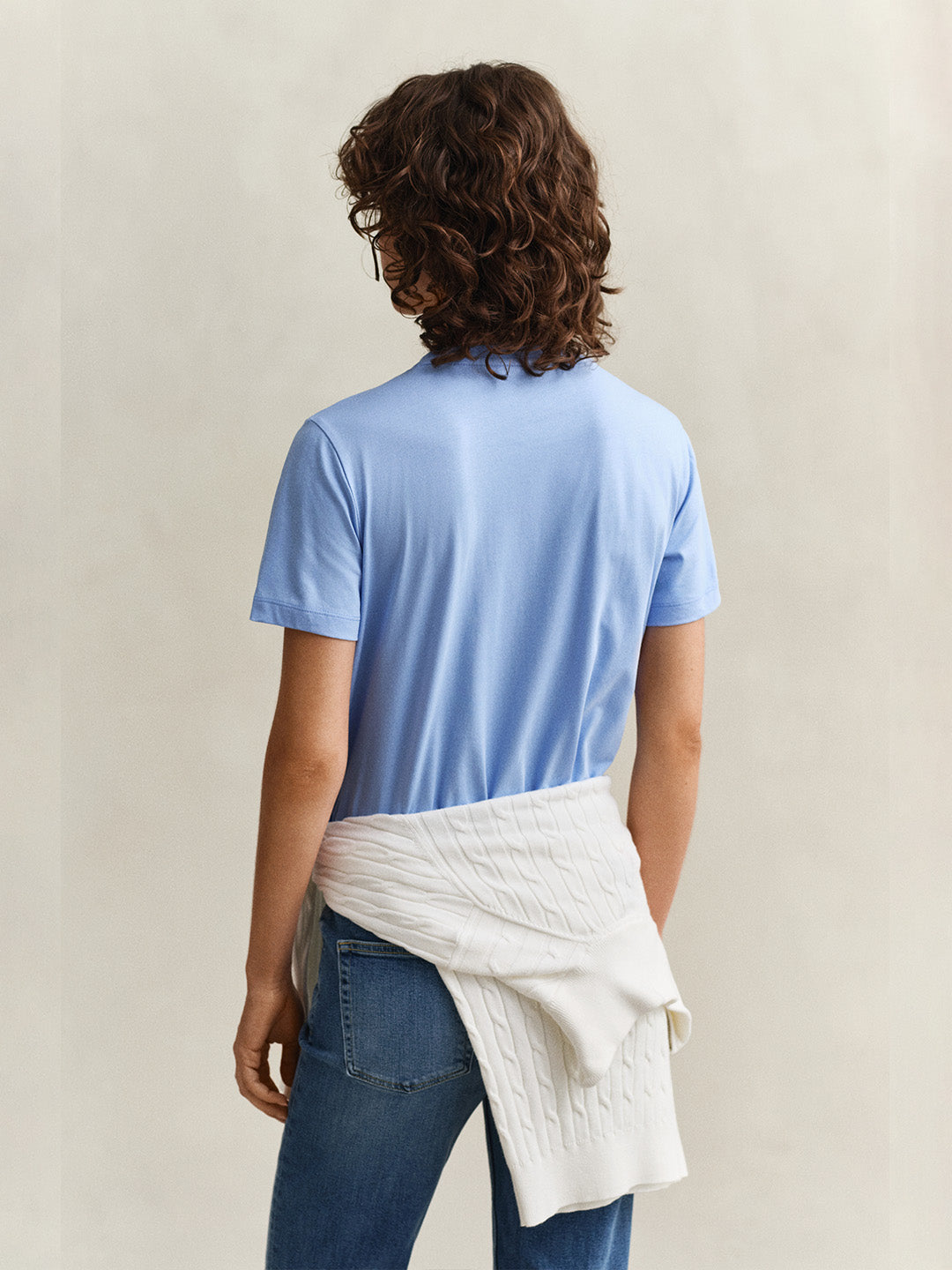 GANT Women Blue Regular Fit Shield T-Shirt