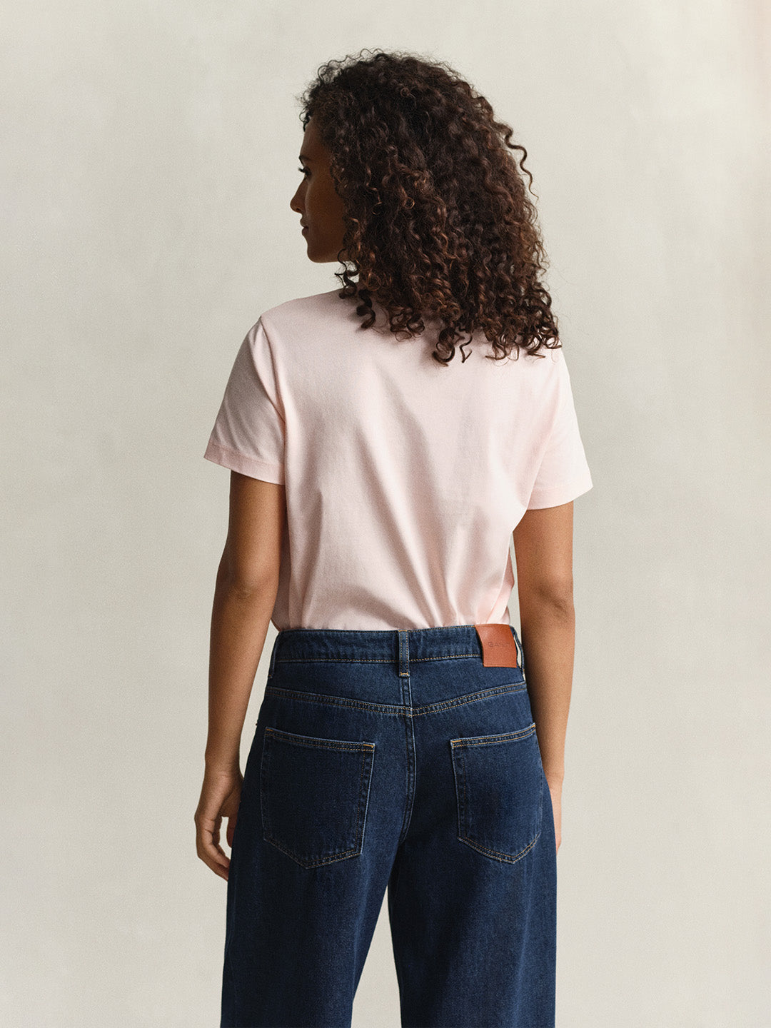 GANT Women Pink Regular Fit Shield T-Shirt