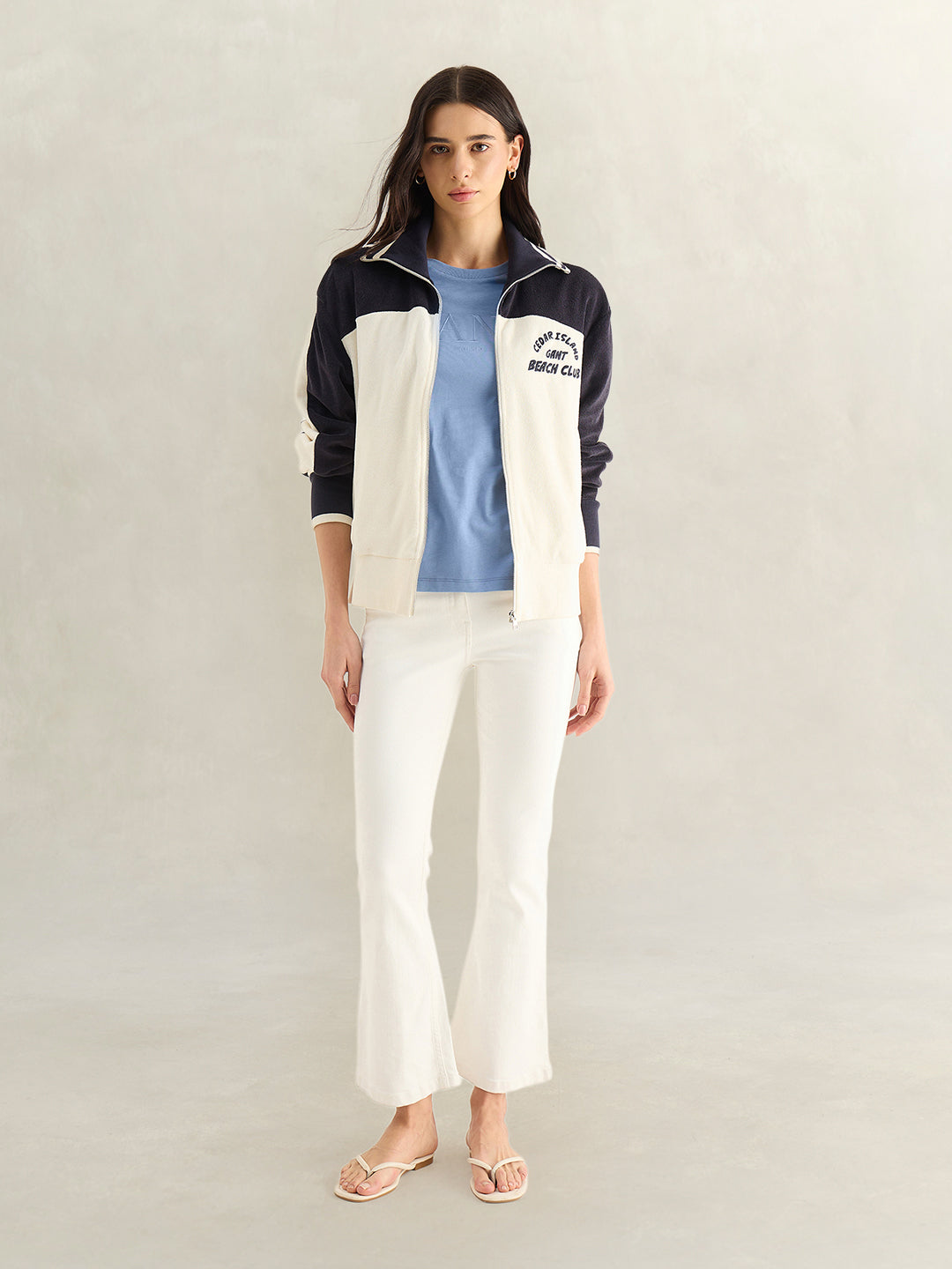 GANT Womens Blue Round Neck T-Shirt