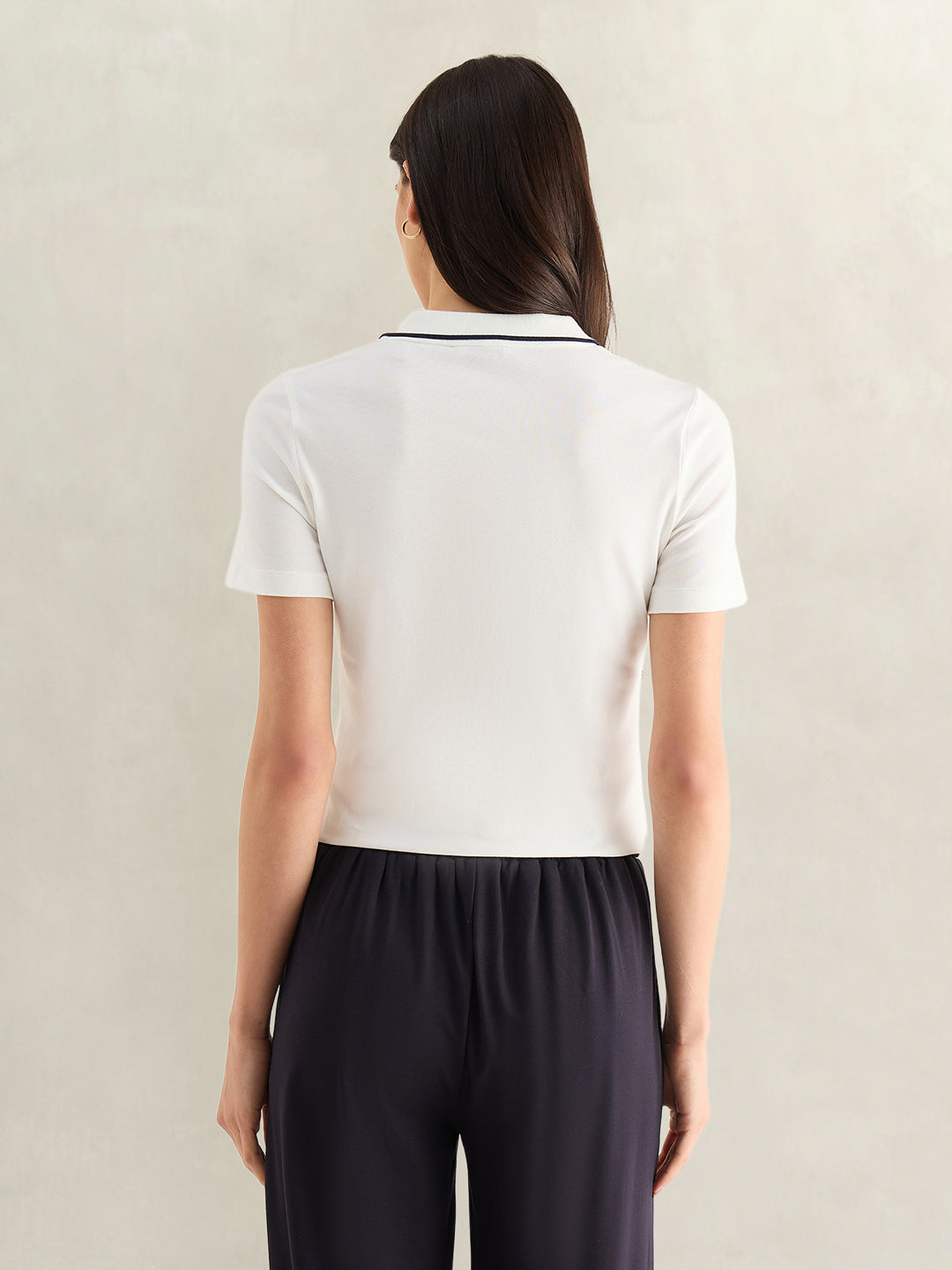 GANT Womens White Polo T-Shirt