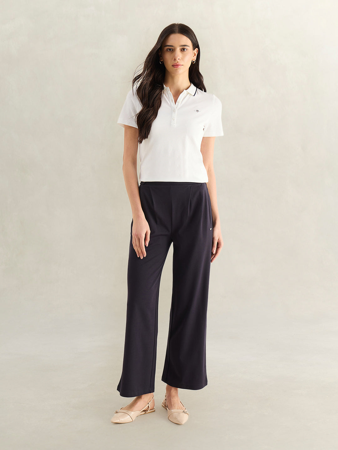 GANT Womens White Polo T-Shirt