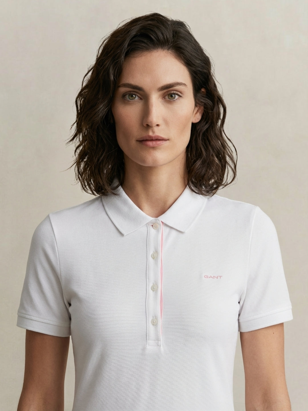 Gant Women White Solid Stretchable Slim Fit Pique Dress