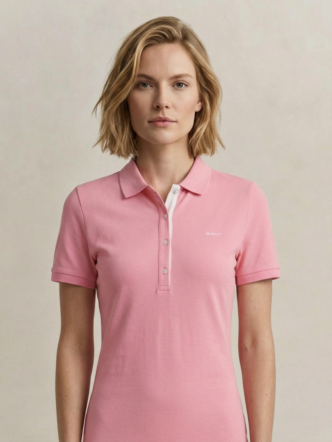 Gant Women Pink Solid Stretchable Slim Fit Pique Dress