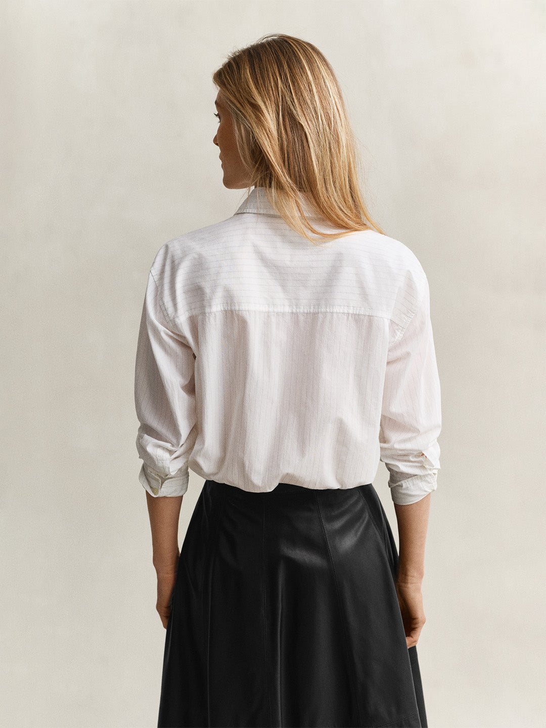 Gant Women White Cotton Striped Shirt