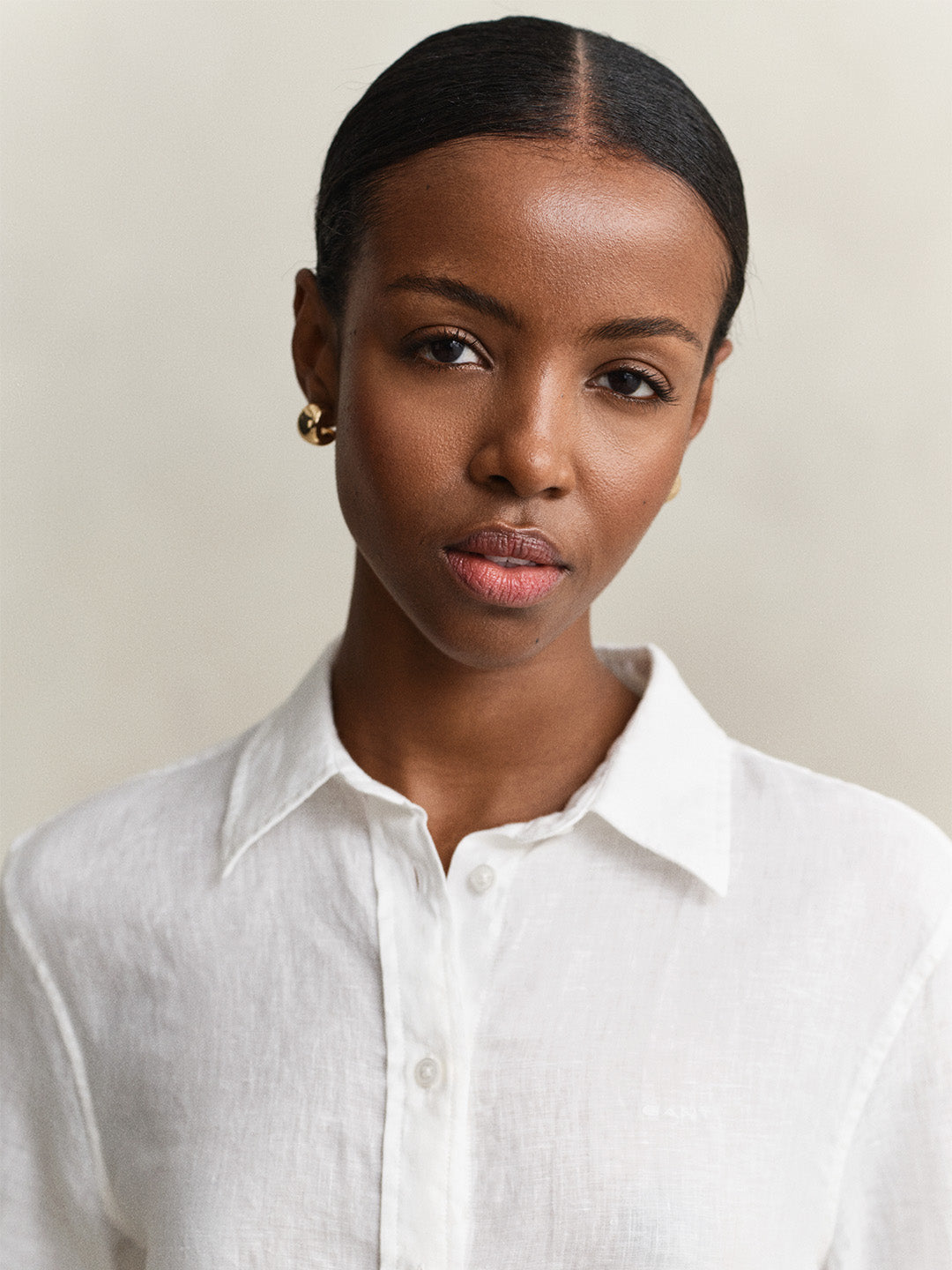 GANT Women White Pure Linen Shirt