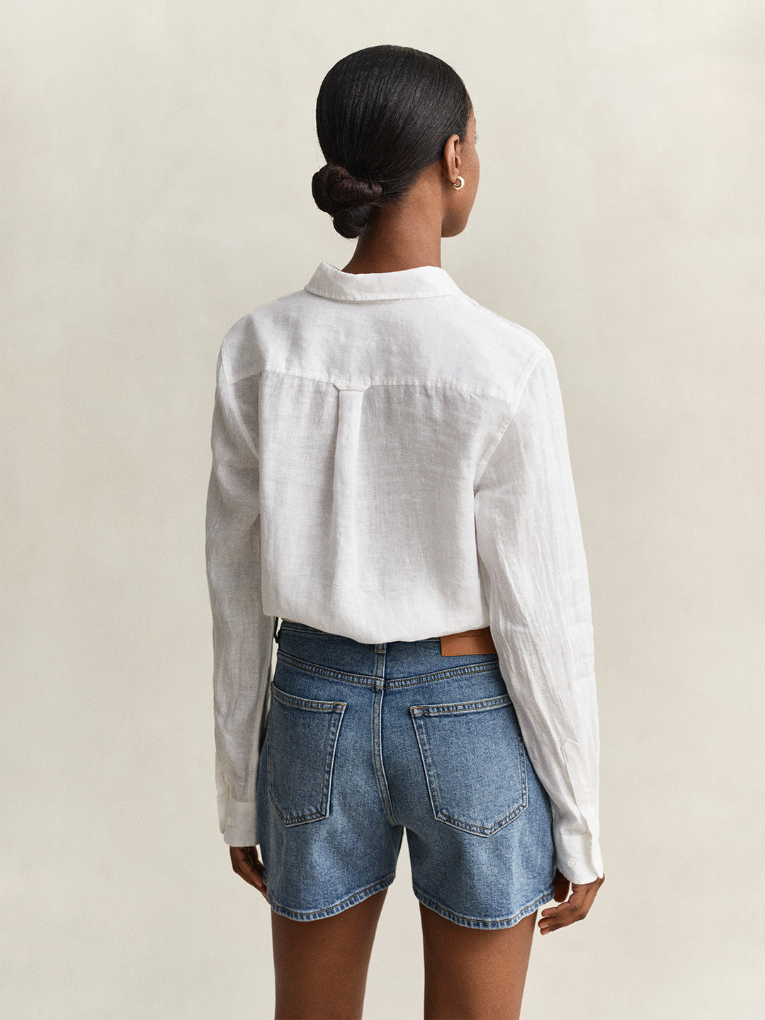 GANT Women White Pure Linen Shirt