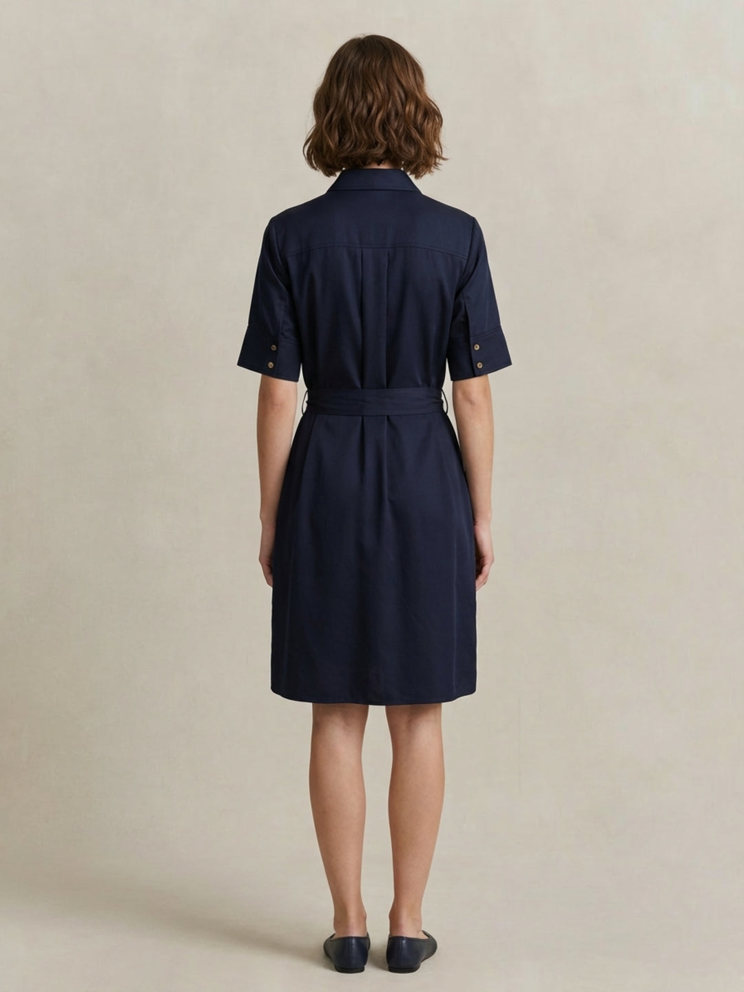 regular fit dress Shop Gant Women Navy Blue Solid Regular Fit Dress Online