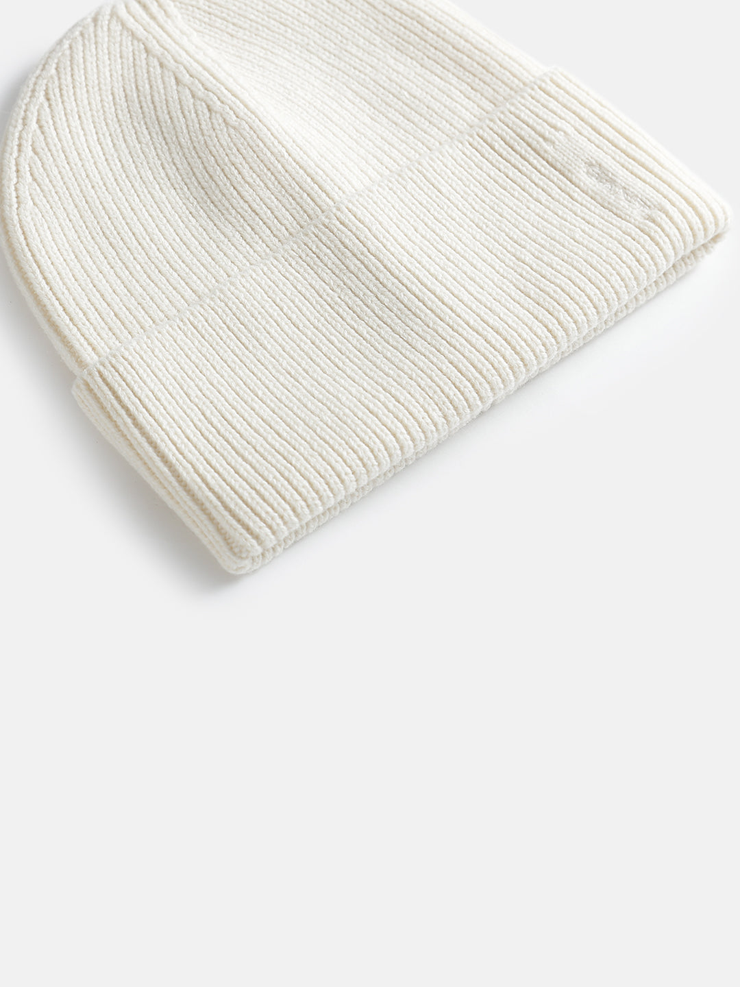 Gant Women Cream Solid Beanie Cap