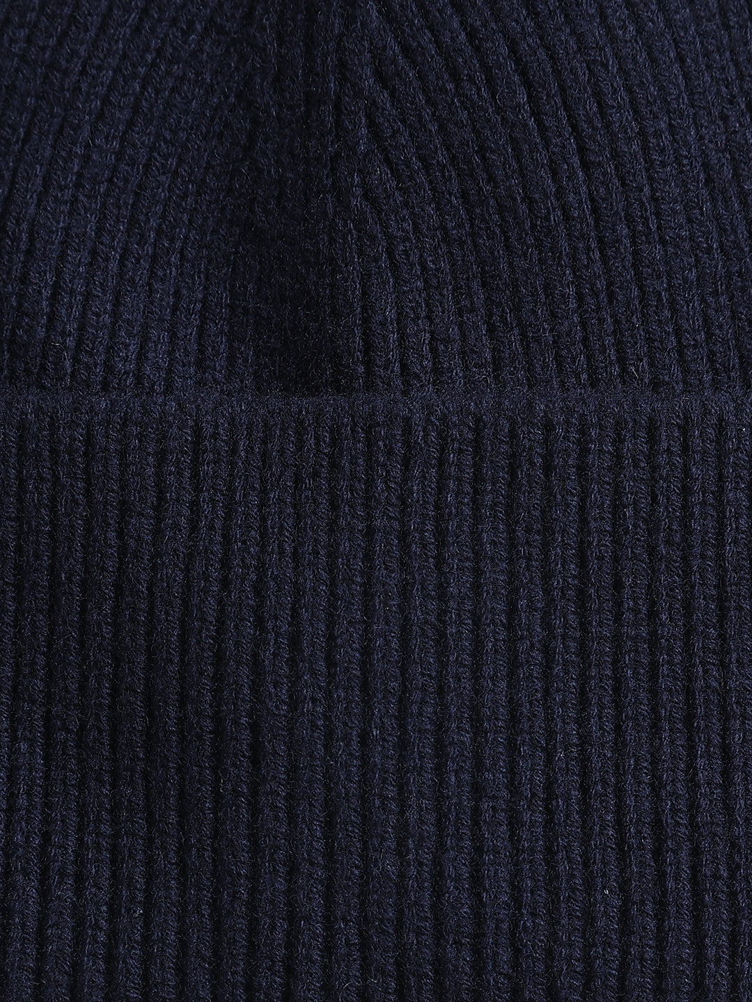 Gant Women Navy Blue Solid Beanie Cap