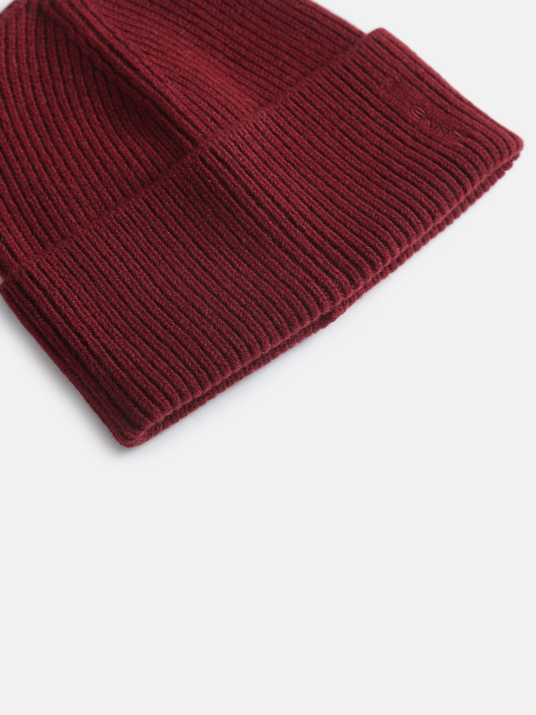 Gant Women Red Solid Beanie Cap