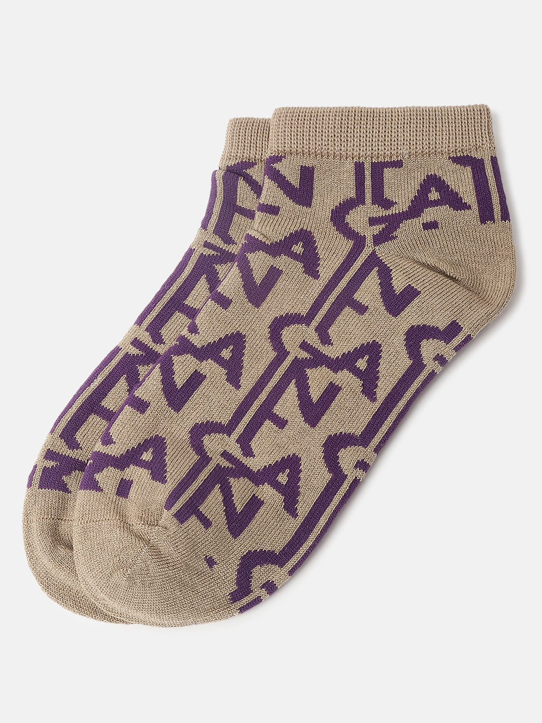 Gant Women Khaki Patterned Ankle Length Socks (Pack of 1)