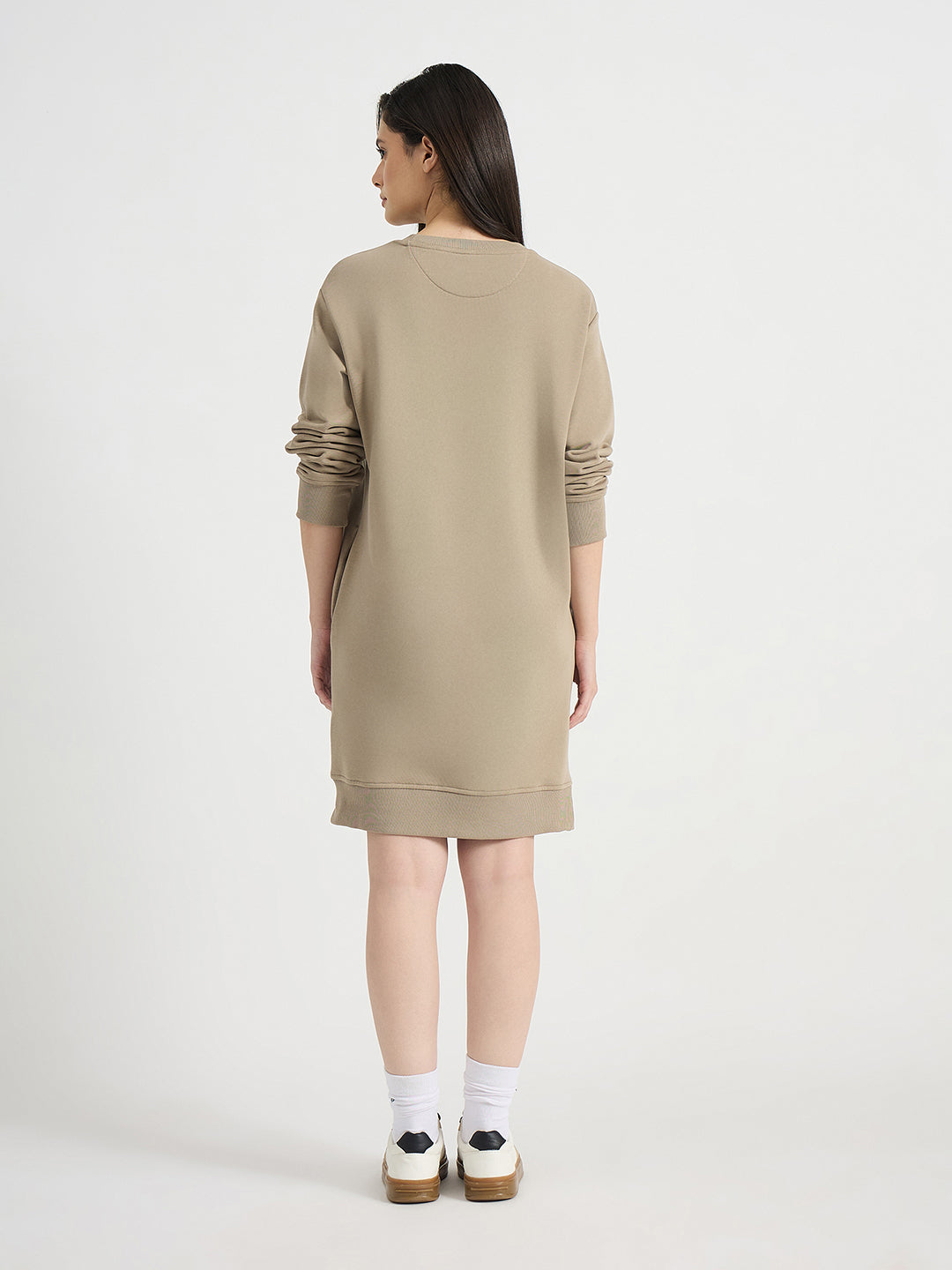 GANT Women Beige Relaxed Fit Mini Dress
