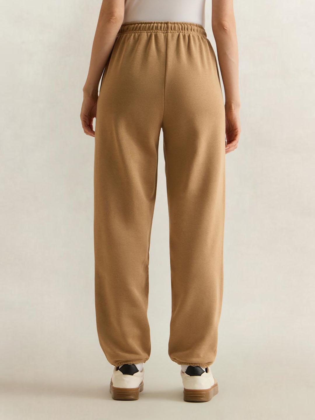Gant Women Brown Solid Regular Fit Sweatpant