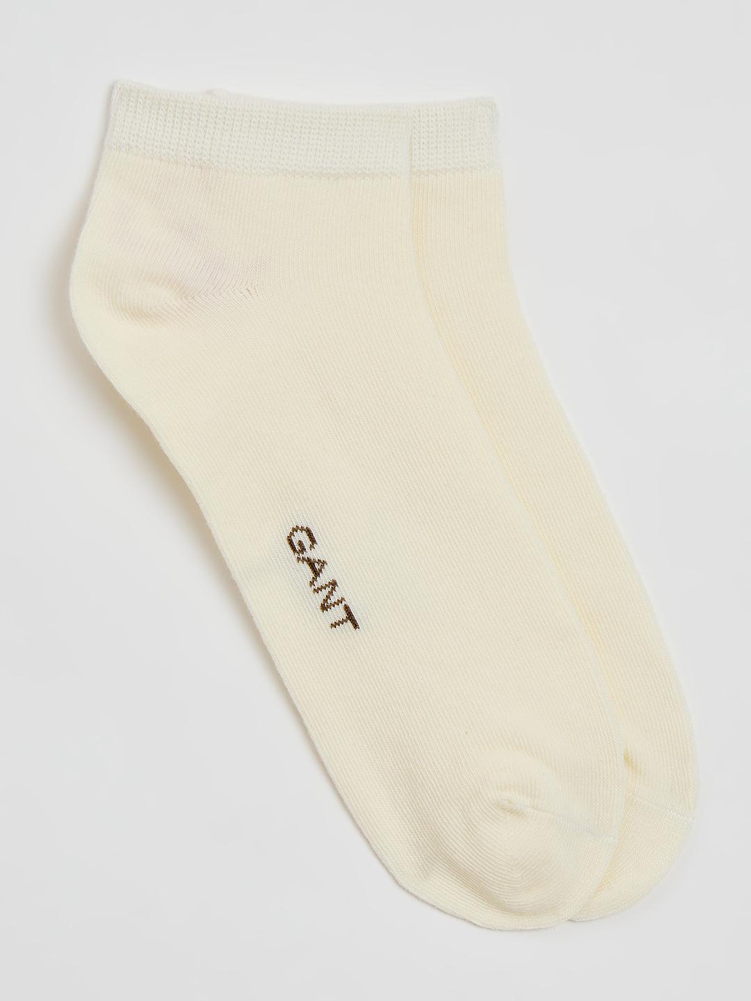 Gant Women White Argyle Checked Socks - Pack Of 2