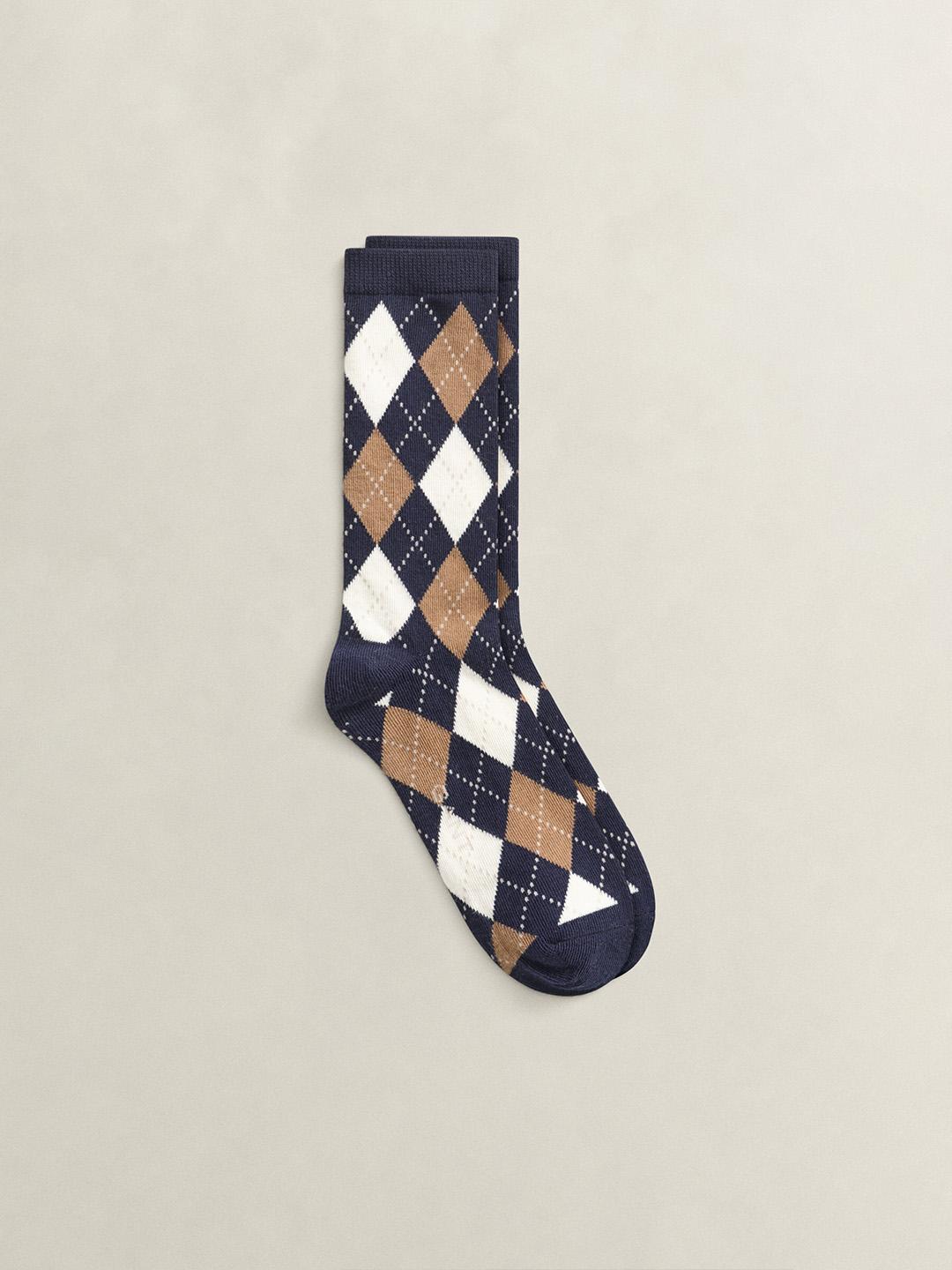 Gant Women Multicolour Argyle Check Socks