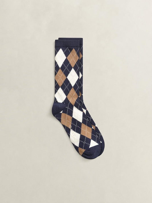 Gant Women Multicolour Argyle Check Socks