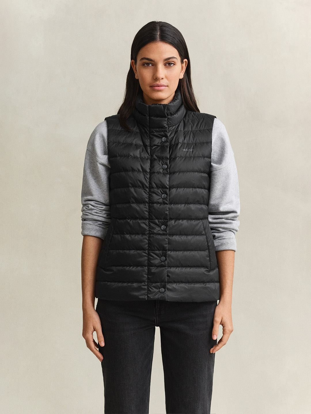 Gant Women Black Quilted Regular Fit Puffer Jacket