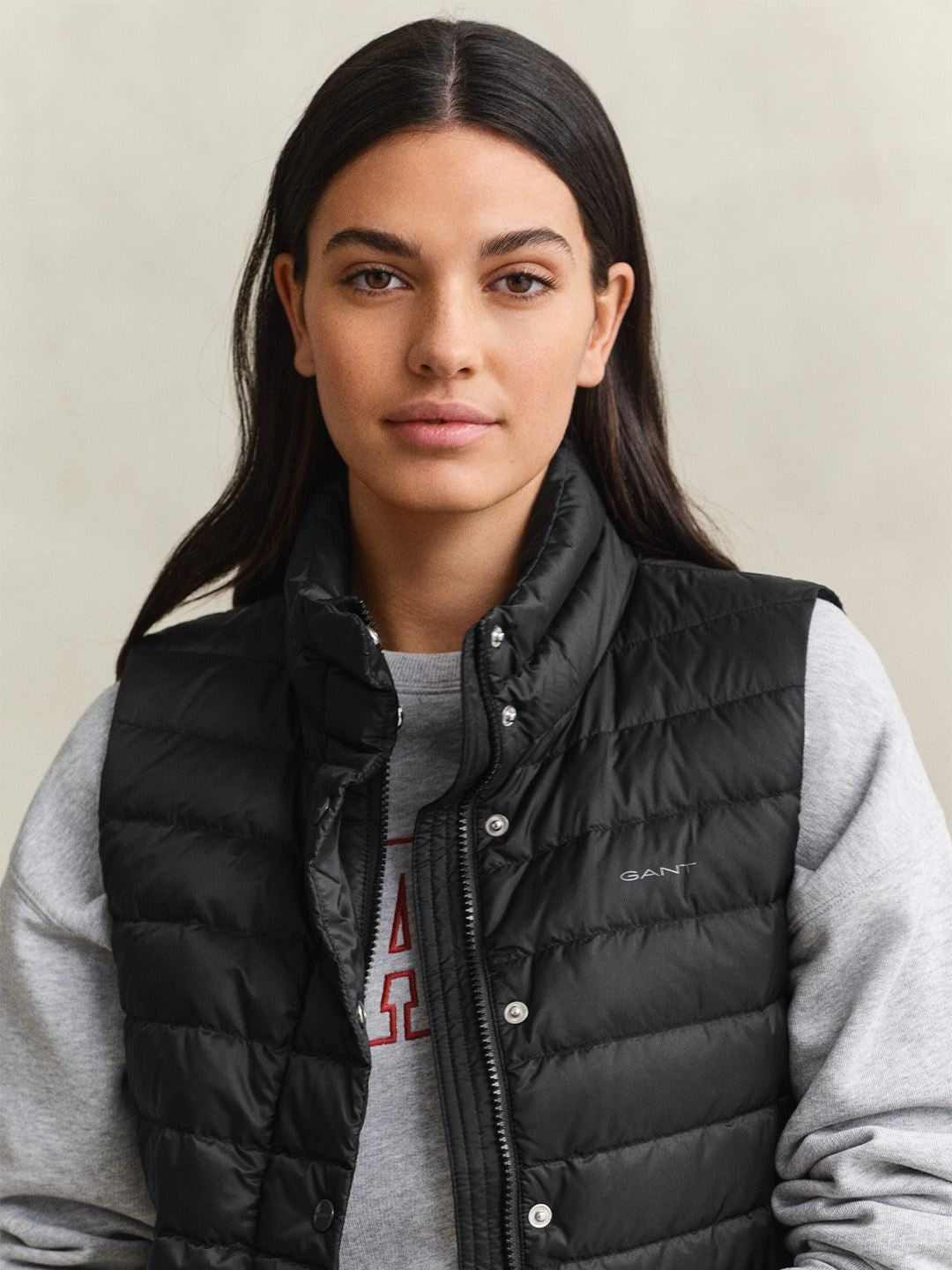 Gant Women Black Quilted Regular Fit Puffer Jacket