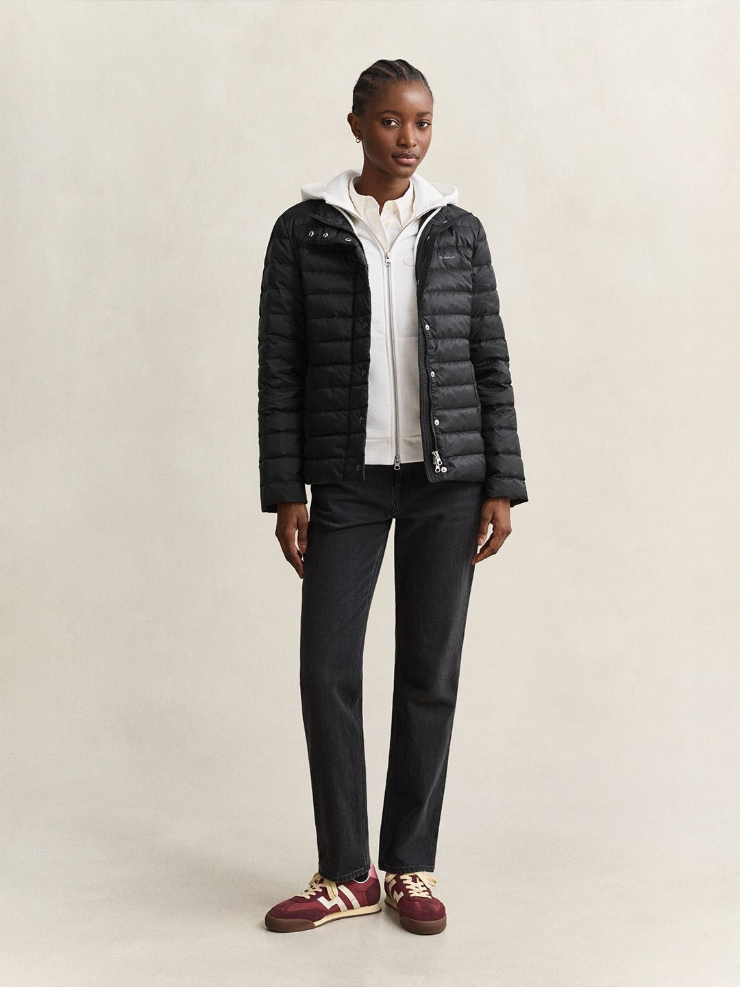 Gant Women Black Quilted Regular Fit Puffer Jacket
