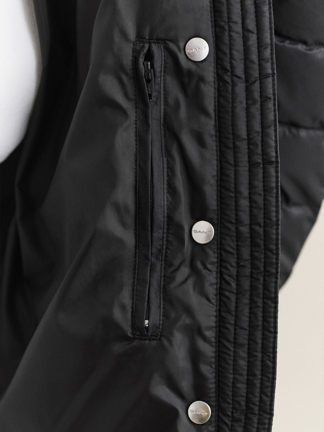 Gant Women Black Quilted Regular Fit Puffer Jacket