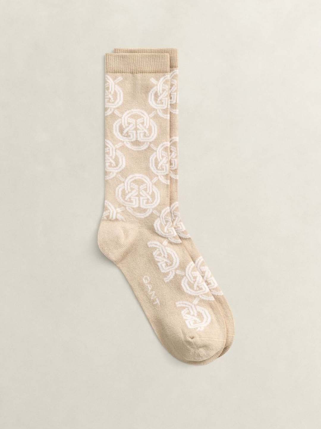 Gant Women Beige Printed Socks