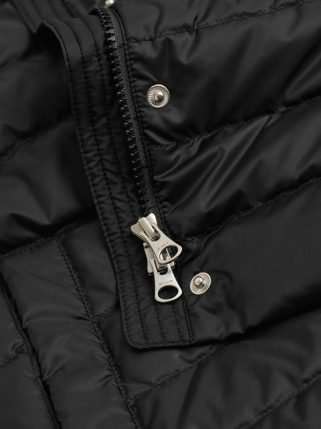 Gant Women Black Solid Stand Collar Jacket