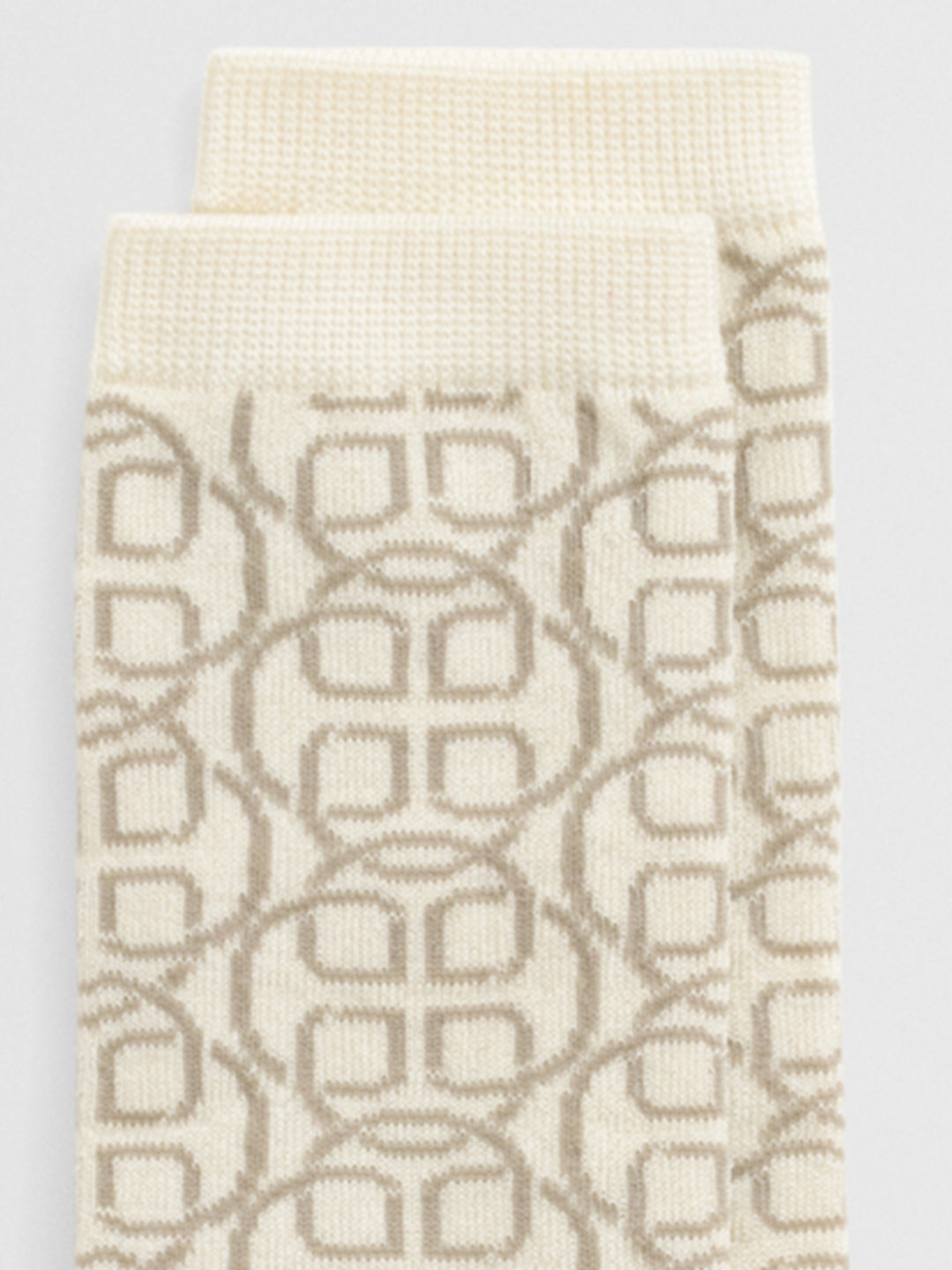 Gant Women Cream Jacquard Socks