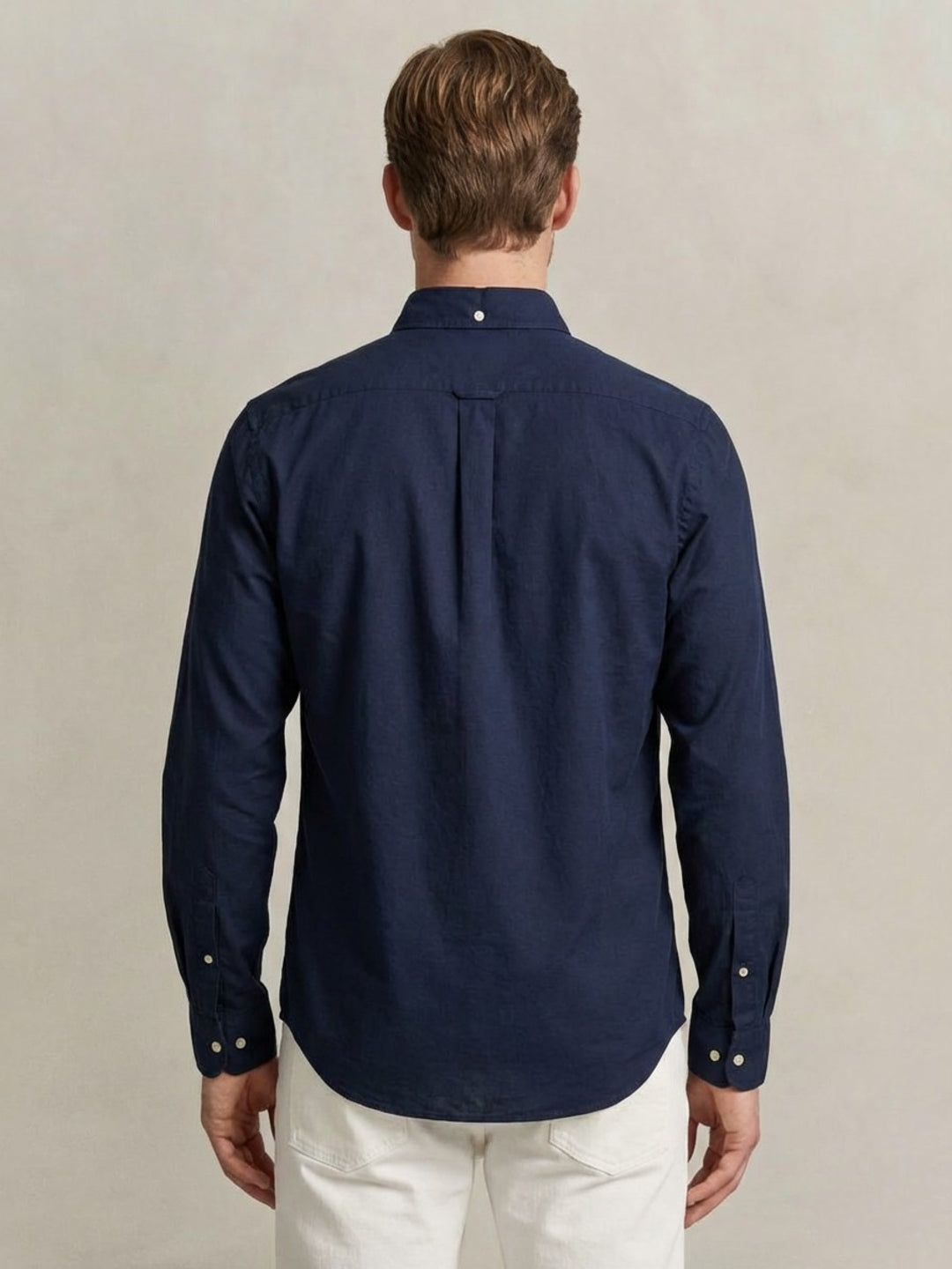 Gant Men Blue Solid Regular Fit Pure Cotton Shirt