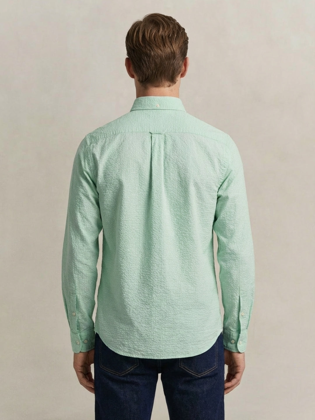Gant Men Green Solid Regular Fit Pure Cotton Shirt