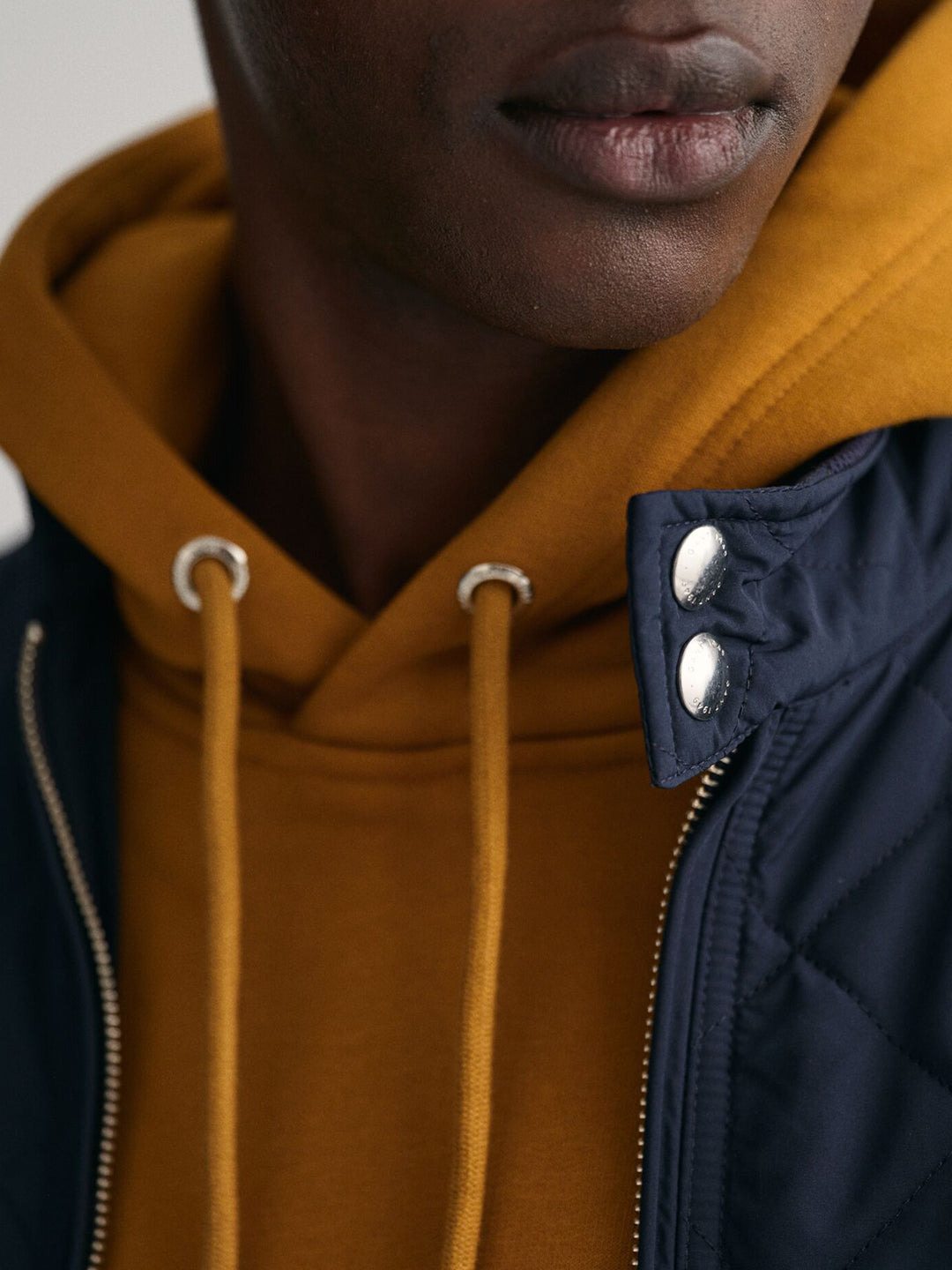 Gant Men Blue Solid Collar Jacket