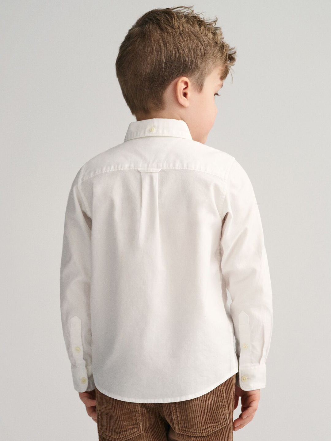 Gant Kids White Solid Collar Shirt
