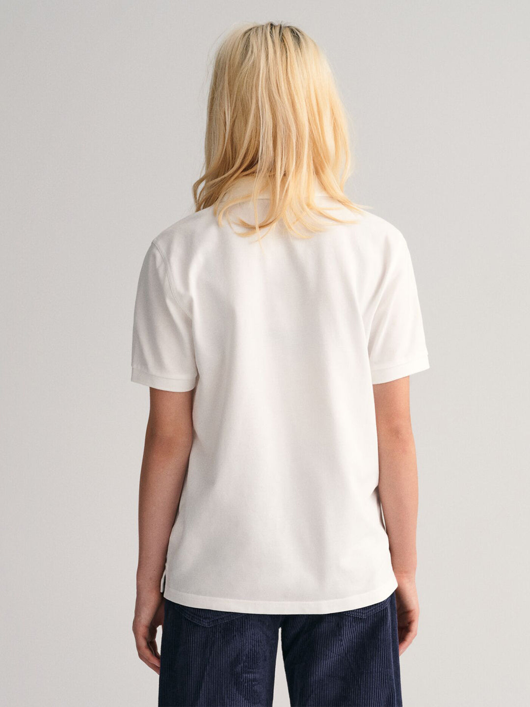 Gant Kids White Solid Polo Tshirt